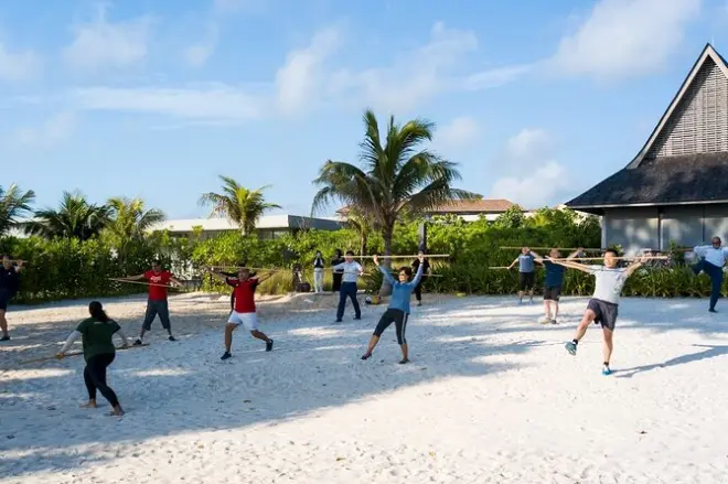 Dong Stick class on Desaru Coast beach at sunrise