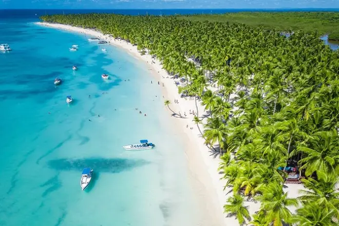 Tour de lancha rápida para a ilha Saona: Piscina natural e almoço