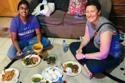 Aula de culinária em Lusaka: Aprenda a fazer nshima zambiana