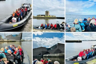 Disfruta de un tour en lancha rápida por el estuario del tay en dundee, avistando delfines, focas, plataformas petrolíferas y el museo v&a con guía local y comentarios en vivo.
