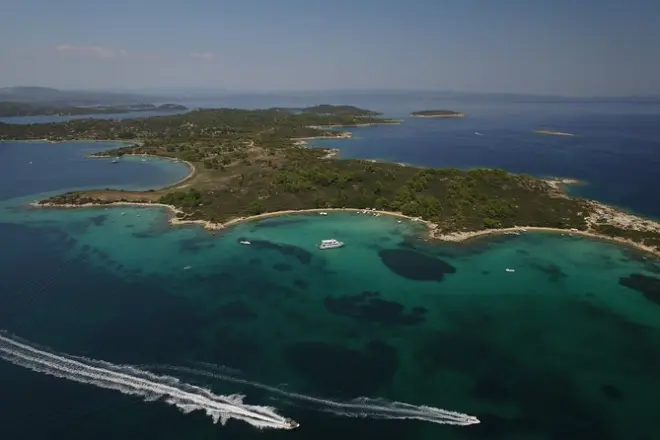 Déjeuner-croisière à Blue Lagoon-Vourvourou depuis Ouranoupolis