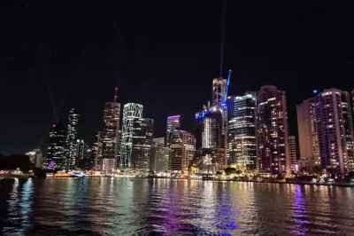 Feel the shift from sunset to sparkling city lights on a brisbane river evening cruise, with a gourmet cheese platter, ambient music, and seasonal departures.