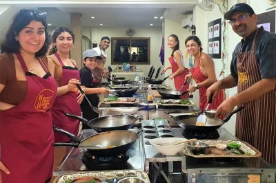 Chop, taste, and laugh your way through a thai cooking class in phuket. includes local market tour, hands-on lessons, lunch, and round-trip hotel transfer.