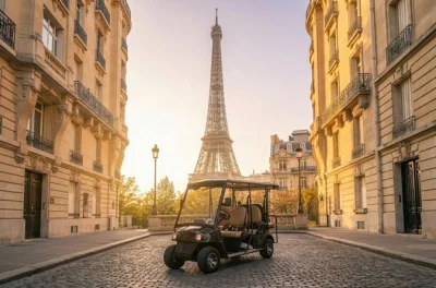 Erlebe paris hautnah auf einer privaten golfcart-tour – entdecke eiffelturm, arc de triomphe und place de la concorde mit einem lokalen guide und kuscheligen extras inklusive.