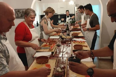 Feel the warmth of tirana at a hands-on albanian cooking class. taste homemade wine, raki, and local dishes with a small group. includes lunch & all ingredients.