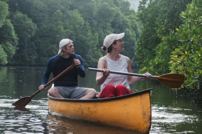 Glide through unawatuna’s mangrove tunnels by canoe, spot birds and wildlife, and share laughs with your guide. flexible start times, small groups, all gear included.