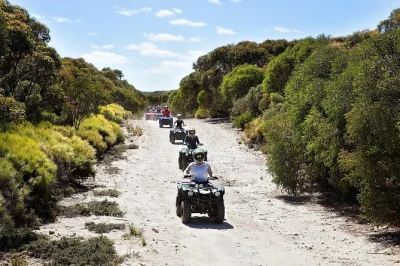 Feel the rush of kangaroo island’s wild side on a guided quad bike tour, weaving through bushland and rocky tracks. includes all gear and expert local guide.