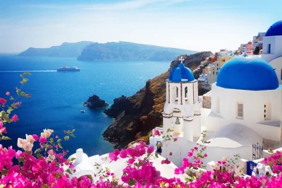Step off your cruise & explore santorini’s blue domes, oia, black sand beach & hidden villages with a local guide. includes pickup & guaranteed ship return.
