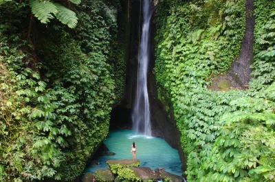 Swim beneath bali’s lush waterfalls, wander jungle trails, and share local stories on this all-inclusive private tour with hotel pickup and balinese lunch included.
