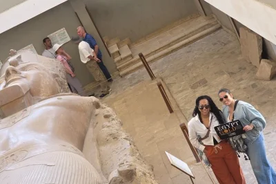 Feel the ancient stones of saqqara and memphis on a private tour from cairo. see the step pyramid, ramses ii colossus, and enjoy easy hotel pickup.