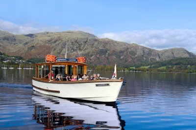 Float past wild cat island and brantwood on coniston water, with live guide commentary, lakeside views, and a glimpse into john ruskin’s world. includes all ages.