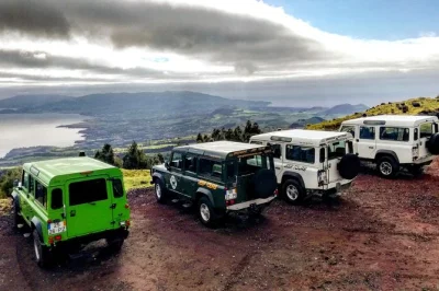Feel the wind on a sete cidades jeep tour, ride crater rims, stop for coffee in the village, and see both lakes with pickup from ponta delgada or your cruise ship.