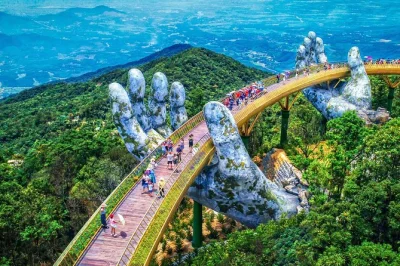 Feel the clouds beneath your feet on the golden bridge, wander ba na hills’ french village, and enjoy a buffet lunch—all with hotel pickup from da nang.