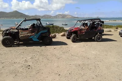 Feel the island’s pulse on a guided utv ride through sint maarten & st martin, with off-road moments, local stops, and a friendly guide. includes fuel and all gear.