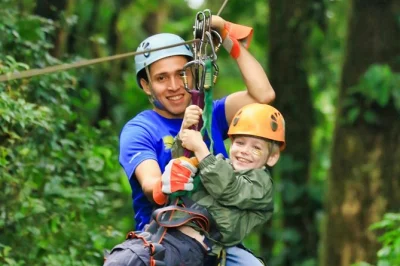 Feel the mist and thrill of ziplining in monteverde’s cloud forest canopy. includes all gear, pro guides, and safety for ages 4+. book your costa rica adventure now.