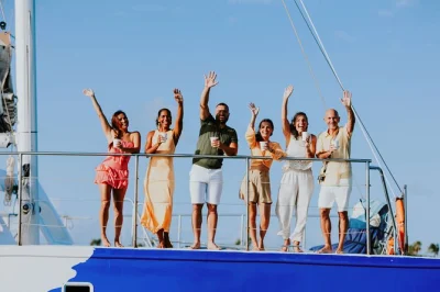 Feel the breeze on aruba’s coast, sip cocktails from an open bar, and watch the sunset from a catamaran. includes snacks and wheelchair access.