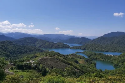 Float above thousand island lake, wander pinglin’s tea hills, and sip fresh brews with a local guide. includes hotel pickup and tasting at a family tea shop.