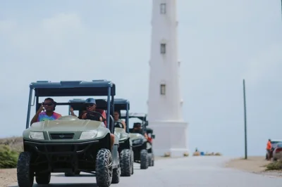 Siente el viento en la costa salvaje de aruba, explora las ruinas del molino de oro y relájate en la playa arashi con un guía local—incluye recogida, agua embotellada y todo el equipo.