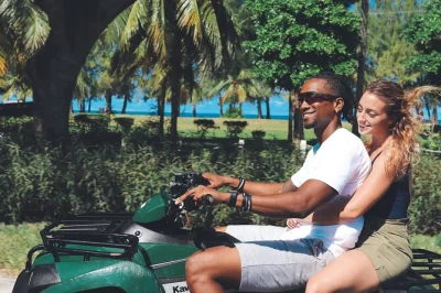 Feel the rush of an atv or buggy ride in nassau, explore caves, swim at jaws beach, and end with bahamian treats. includes pickup and local guide.