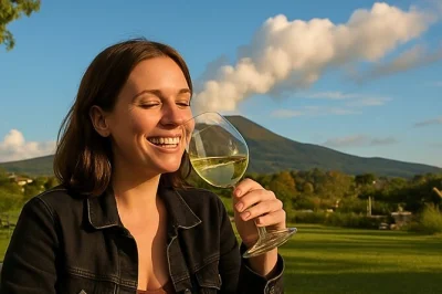 Savor a farm-to-table lunch and local wine tasting on mount vesuvius, overlooking capri and sorrento. includes roundtrip shuttle from pompeii and vegetarian options.