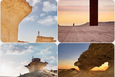 Feel the desert’s silence at qatar’s west coast, see richard serra’s steel giants, zekreet fort, and the mushroom rocks—includes pickup, local guide, and drinks.