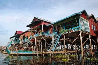 Feel the rhythms of kampong phluk’s stilt village, glide through tonle sap at sunset, and share a meal at a floating restaurant. includes pickup & local guide.