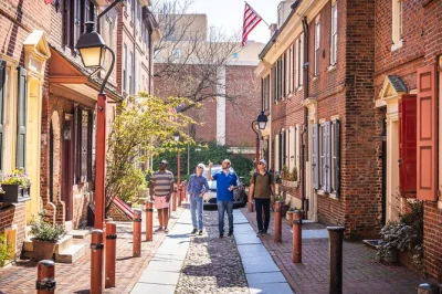 Step into philadelphia’s old city on a walking tour with a local guide, see the liberty bell, wander elfreth’s alley, and experience washington’s war tent show.