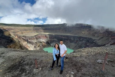 Wake up early for santa ana volcano hiking, feel the crater’s breeze, and relax by lake coatepeque with lunch. includes pickup, guide, and entry fees.