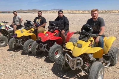 Erlebe die raue wüste von las vegas auf deinem eigenen atv, begleitet von einem lokalen guide. inklusive wasserflasche und persönlicher betreuung – echtes offroad-abenteuer ohne teilen.