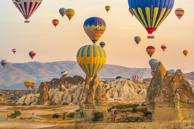 Wake up in cappadocia’s cave hotel, wander fairy chimneys, taste local pottery lunch, and choose a sunrise balloon flight. includes flights & hotel pickup.