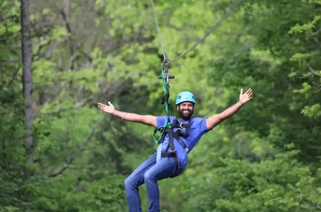 Ziplining in Sevierville: Die Goliath-Bahn über 150 Meter hoch