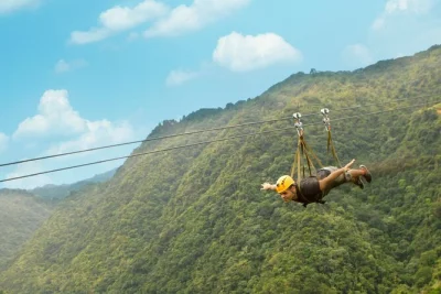 Feel the rush on the beast zipline at toroverde, puerto rico—fly over the canopy with a special harness, reach wild speeds, and laugh with local guides. includes gear.