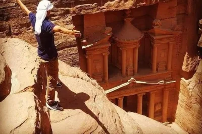Step into ancient petra from amman with a private driver, flexible 4-hour visit, and wifi onboard. includes hotel pickup and bottled water for a relaxed journey.