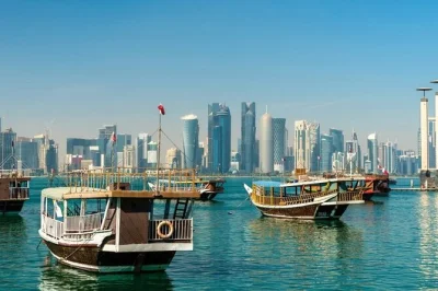 Feel doha’s contrasts on a city tour with souq waqif, the pearl-qatar, katara village, and corniche drive. includes hotel or airport pickup, guide, and drinks.