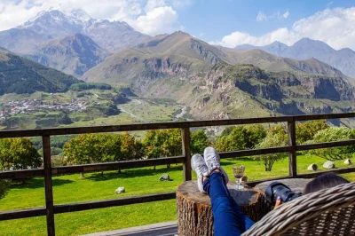 Feel the wild spirit of georgia’s caucasus mountains on a group day trip from tbilisi—jinvali reservoir, ananuri fortress, gudauri & kazbegi with guide and pickup.