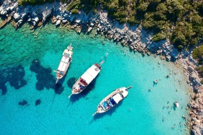 Swim in turquoise bays, see bodrum castle from the water, and relax on orak island with lunch included. experience a full-day boat trip with local crew.