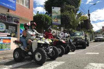 Feel the thrill of baños with hourly atv rental—ride solo or with friends, explore local trails, and enjoy new, safe vehicles. gas included for worry-free fun.