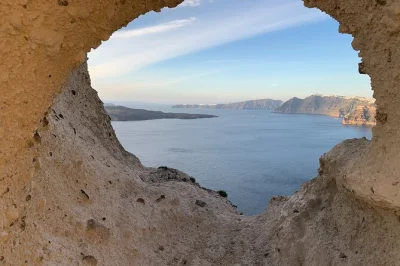 Feel the pulse of santorini on a small group tour, from blue-domed churches to black sand at perissa beach. includes pickup, local guide, and flexible timing.