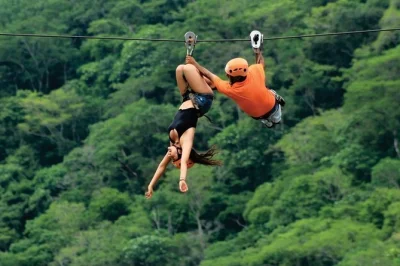 Feel your heart race on puerto vallarta’s zipline canopy, walk the jorullo bridge, and taste local tequila. includes roundtrip transport and a friendly local guide.