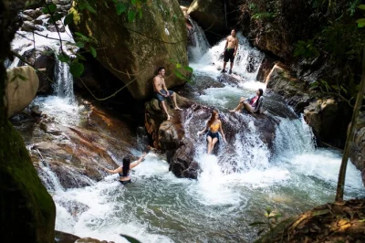 Wake up to mountain views, wander forest trails, swim in the jordan river’s waterfalls and relax with a fresh lunch. includes tea or coffee on arrival and local guide.