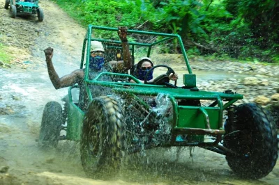 Feel the rush in punta cana with ziplining, horseback riding, buggy adventures, and a taste of local culture. includes lunch, drinks, and hotel pickup.