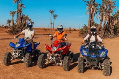 Erlebe die palmeraie von marrakech auf einer quad-tour, genieße minztee mit einheimischen und lass dich bequem vom hotel abholen – ein entspanntes abenteuer abseits der stadt.