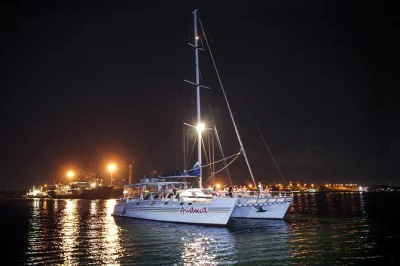 Vivez la brise marine lors d’une croisière dîner à bali à bord de l’aristocat, avec musique live, repas 5 plats et prise en charge à l’hôtel. une soirée détente depuis le port de benoa.