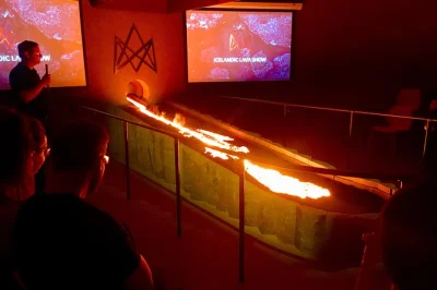 Feel the heat of real molten lava in vik, iceland’s only live lava show. includes safety glasses, q&a with local hosts, and a dramatic katla eruption story.