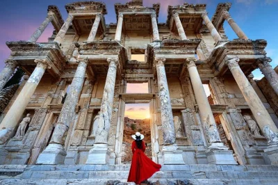 Step into ancient ephesus from marmaris with a local guide, see the library of celsus, choose between the house of virgin mary or selcuk museum, includes lunch & transfers.