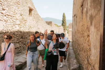 Step into pompeii before the crowds, then wind along the amalfi coast to positano or sorrento. includes roundtrip rome transport, archaeologist guide, and free time.