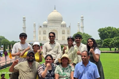 Feel the quiet magic of sunrise at the taj mahal, explore agra fort, and enjoy breakfast—all with private car pickup from delhi and a local guide.