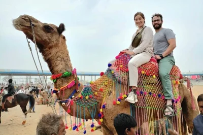 Rajasthan e golden triangle: acorde no taj mahal, faça safari de camelo em jaisalmer e passeio de barco no lago pichola com transporte privado e guias locais.