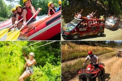 Rafting in den Antalya Bergen: Kombi mit Zipline & Jeep Safari