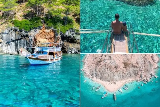 Isola di Suluada da Kemer con snorkeling, pranzo e trasferimento